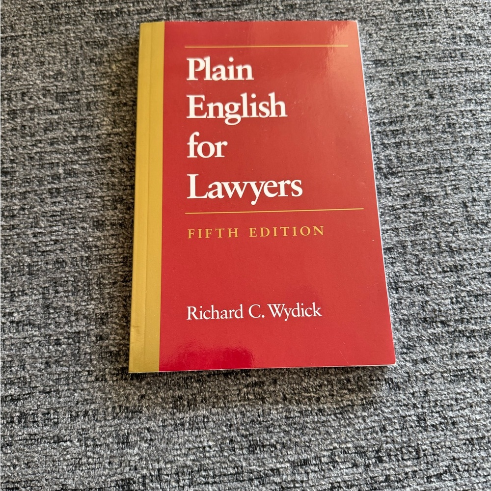 Plain English for Lawyers Book